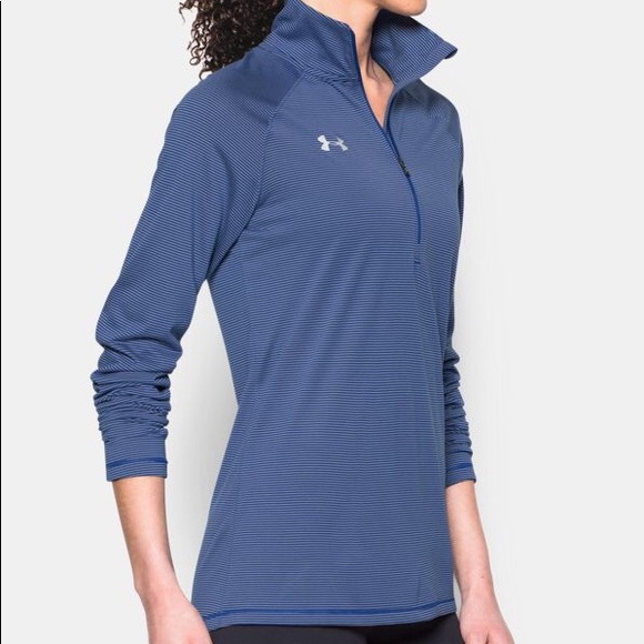 Under Armour Tops - Under Armour Micro Stripe 1/4 Zip LongSleeve Shirt